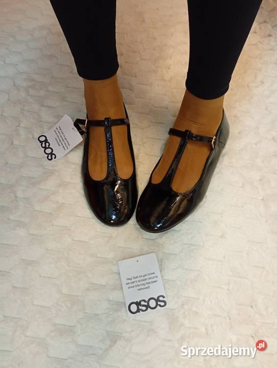 41 Asos Design Czarne baleriny z Londynu Nowe