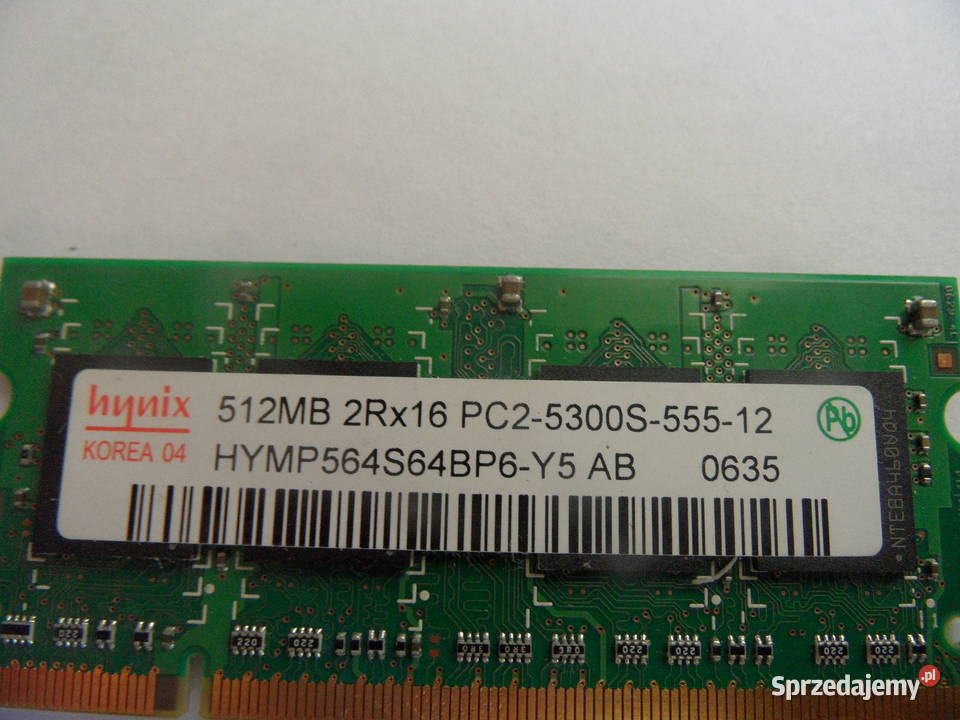 Sprzedam pamięć RAM DDR2 w kościach 512 MB 5 1 mazowieckie Warszawa