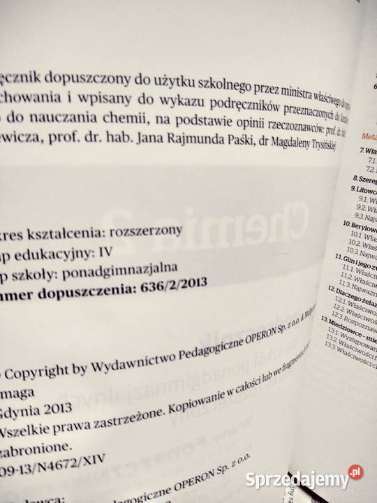 Ciekawi świata chemia 2 operon nowe podręczniki Warszawa
