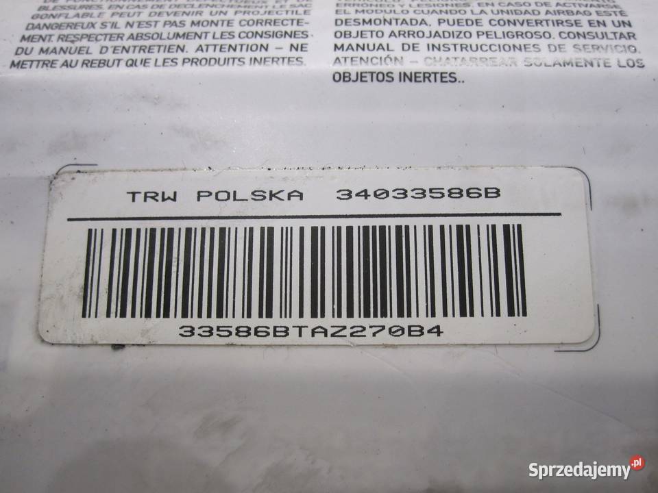 BMW E87 09r AIRBAG poduszka pasażera 6982860