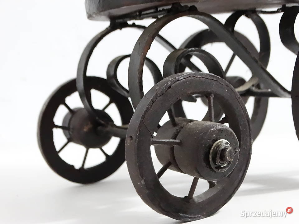 Rzadki Antykowy Wózek Kolekcjonerski Rzemiosło Biłgoraj