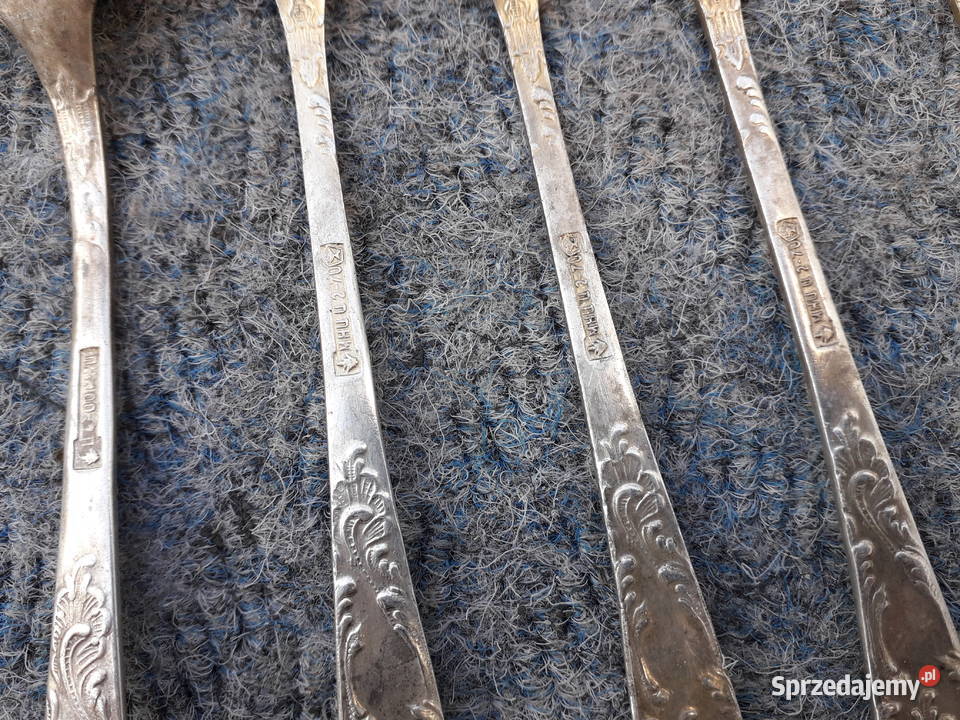 Sztućce Meh Rosja posrebrzane śląskie