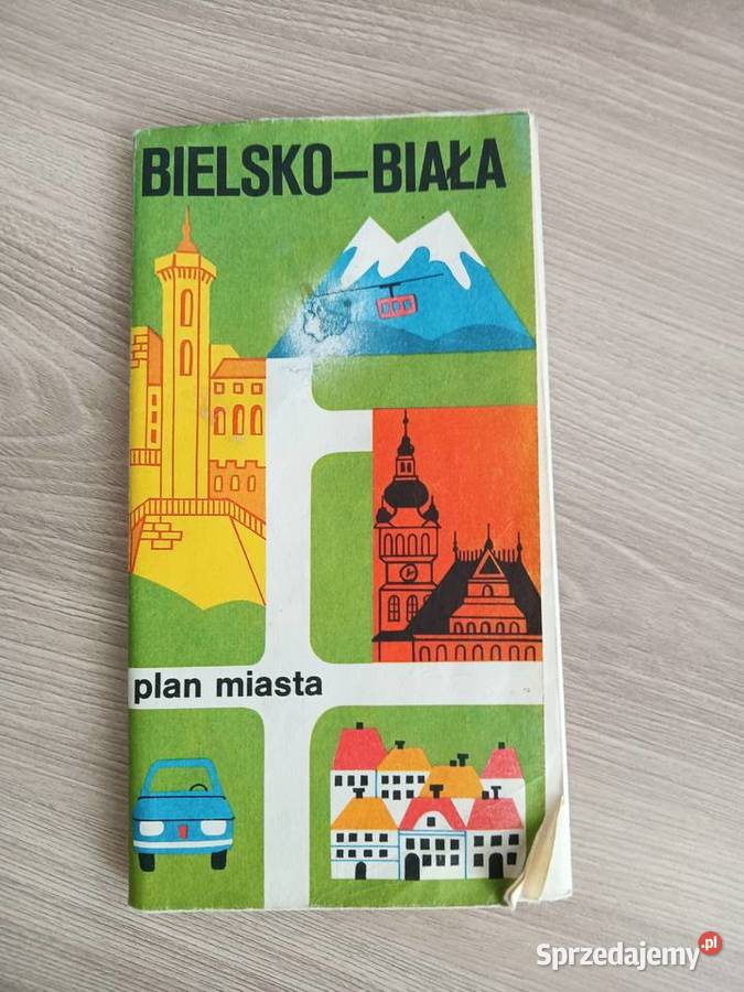 BielskoBiała plan miasta mapa PPWK PRL