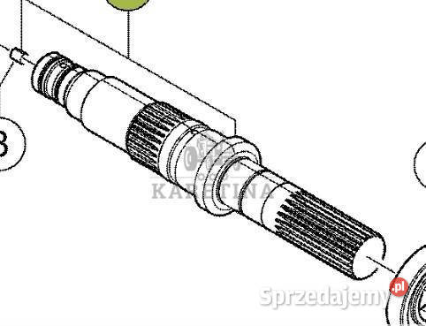 CLAAS Arion 610 660 Wałek Przekładni Przedniego Jastrzębniki