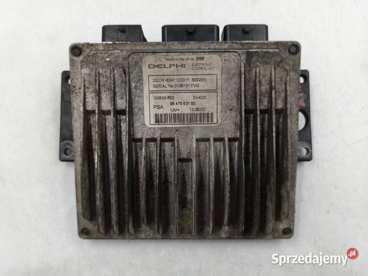 Sterownik Silnika Citroen C3 14 HDI 9647563180 osobowe Komputery Wyszków