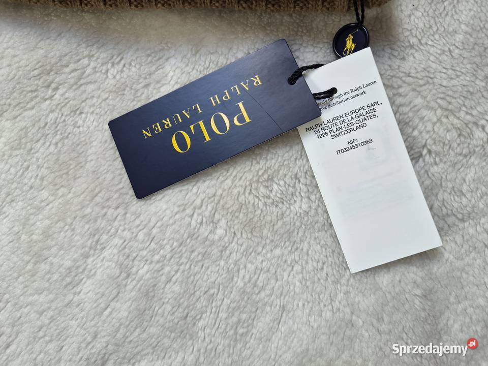 Nowa brązowa czapka bawełniana Polo Ralph Lauren Nakrycia głowy Bibice sprzedam