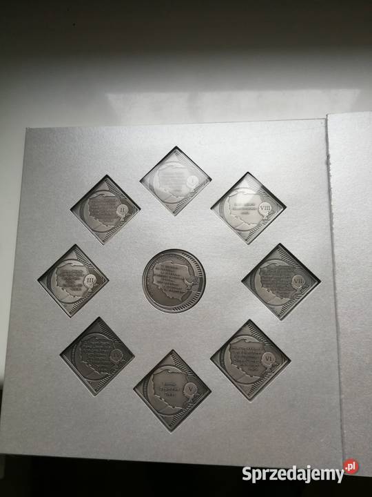 Polska zestaw 8 klip Jan Paweł Pamiętne dni wielkopolskie Poznań