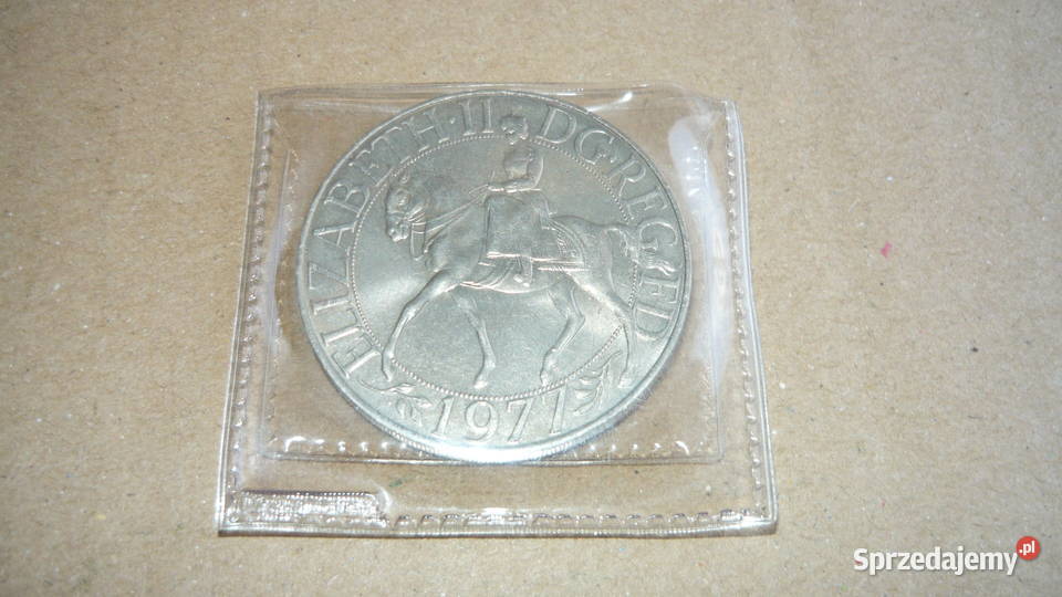 Moneta medal Elizabeth II 1977 25 Pence Silver Sokółka