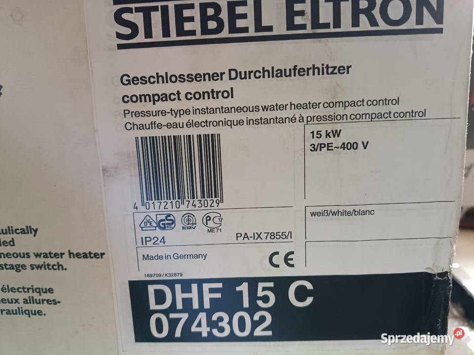 Stiebel Eltron DHF 15 C Kompaktowy przepływowy