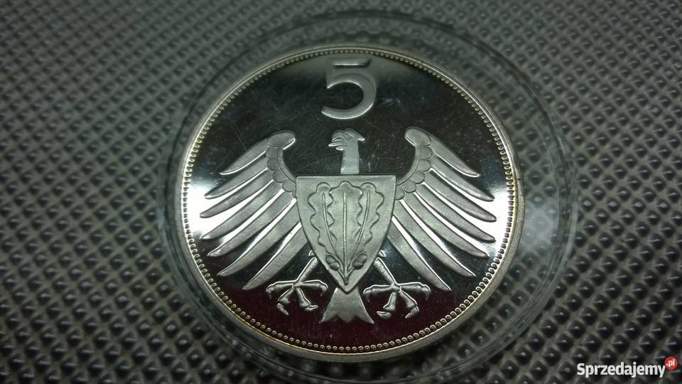 Niemcy Srebrny medal 1952 r 5 Mark Nurnberg Numizmatyka Numizmatyka Warszawa