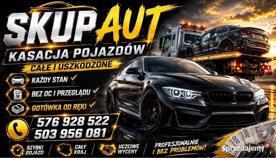 Skup aut Kasacja pojazdów Szybka wycena Chełm usługa