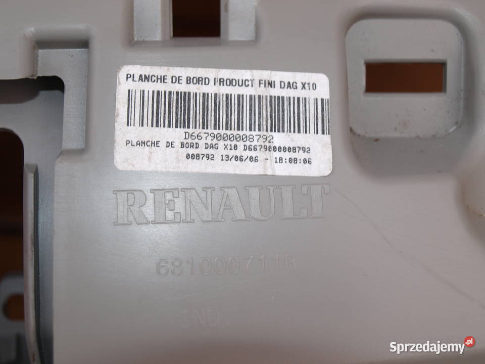 Renault ZOE konsola deska rozdzielcza 2013 2019r Kalisz