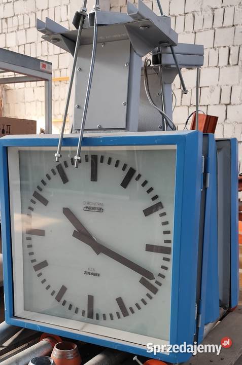 Zegar dworcowy CHRONOPAS Polmatik świętokrzyskie Włoszczowa