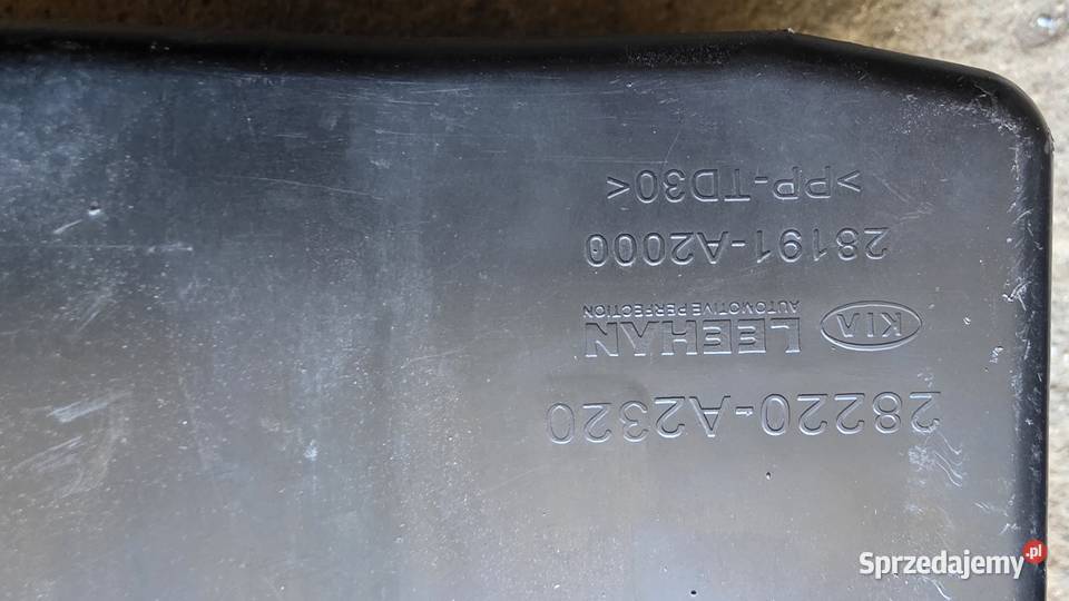 Kia ceed 2 obudowa filtra rezonator powietrza osobowe Lublin