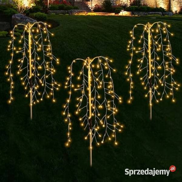 Zestaw 2 x Ogrodowa lampa Led solarna Pozostałe Jasło