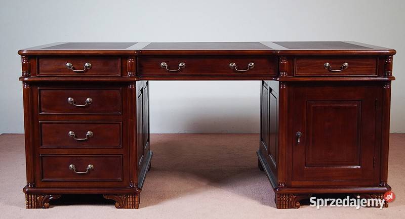 Nowe Biurko gabinetowe angielskie 150 dwustronne wielkopolskie Września