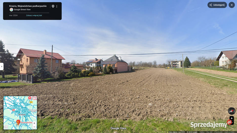 4 SZEROKIE działki budowlane KrosnoSuchodół sprzedam