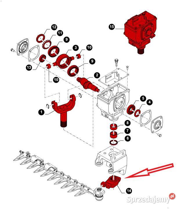 87719769 Ramię napędu kosy Case IH Holland Jelenia Góra sprzedam