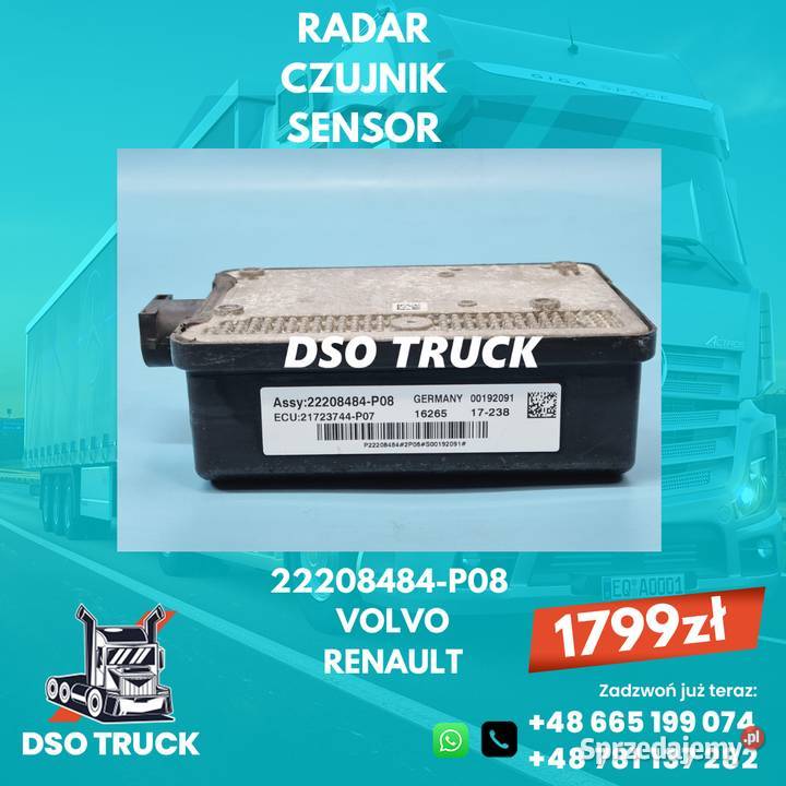 Radar Czujnik Sensor 22208484P08 VOLVO FH Zawichost
