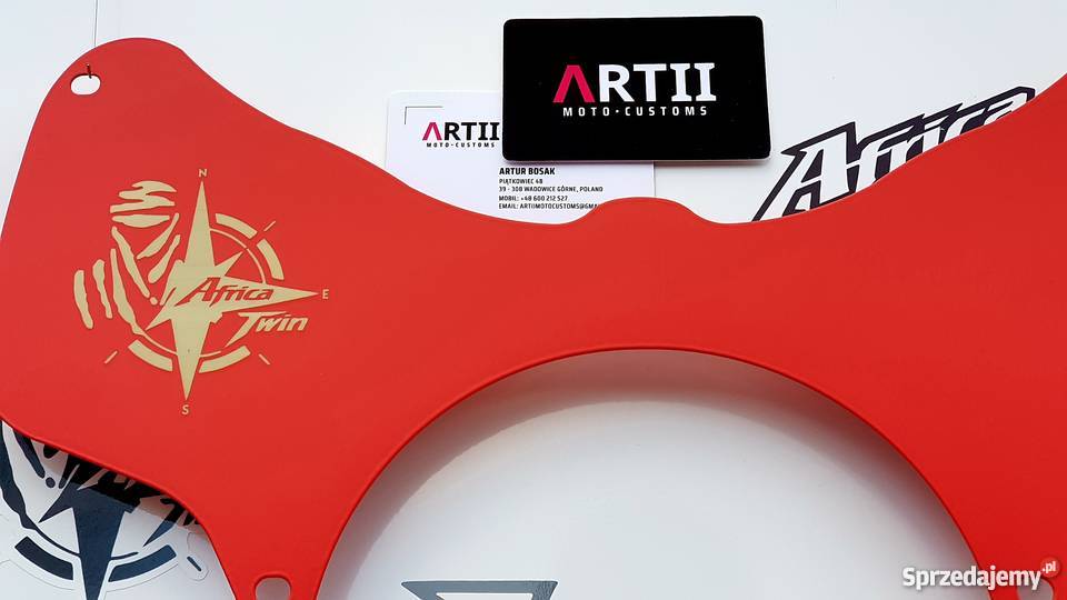 Forkshield METAL AfricaTwin ATS DGS DAK RED podkarpackie Piątkowiec
