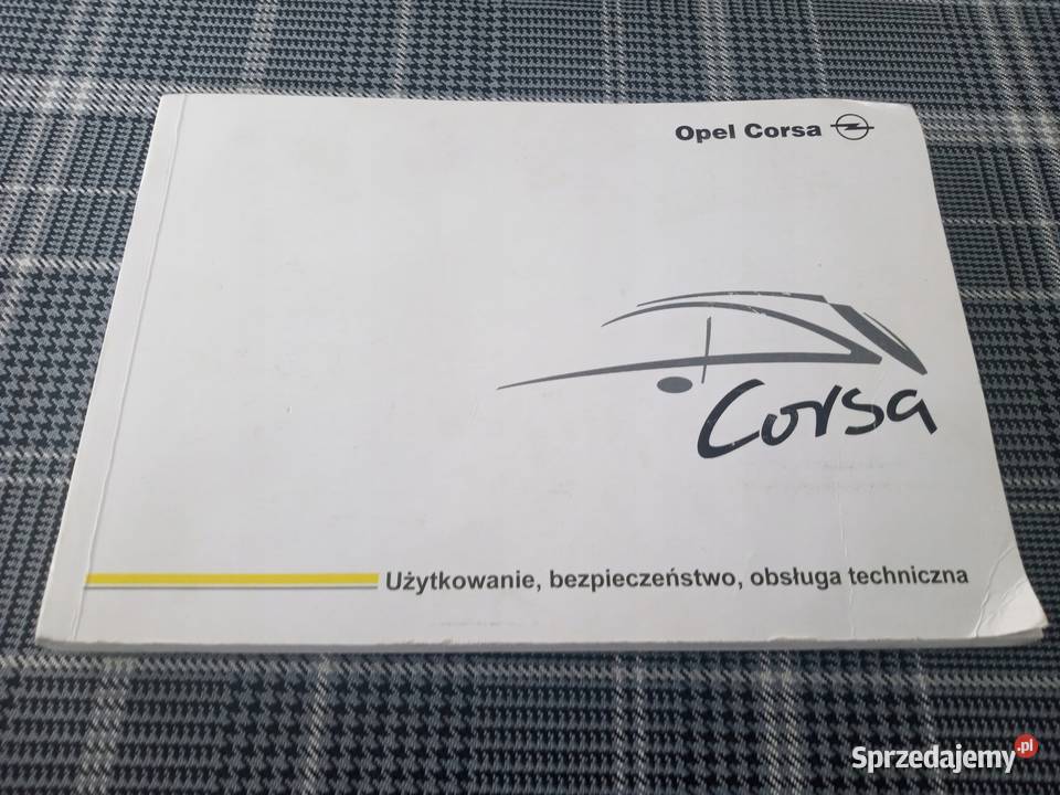 OPEL CORSA C Instrukcja Obsługi Książka 2000 łódzkie Łódź sprzedam