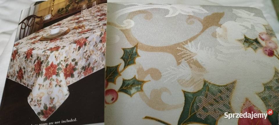 Obrus duży 152x259 z USA nowy gwiazda Obrusy dolnośląskie sprzedam