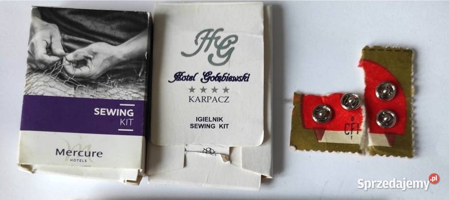 Kolekcjonerskie rzeczy do szycia nici z hoteli Płock
