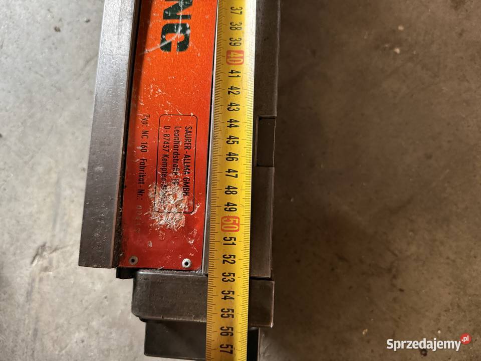 Imadło hydrauliczne maszynowe ALLMATIC NC 160 Tarnowskie Góry