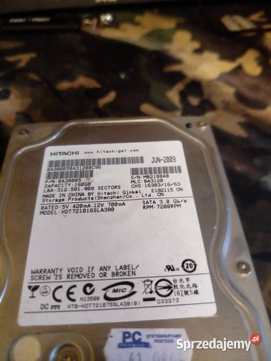 Sprzedam 4x dyski hdd