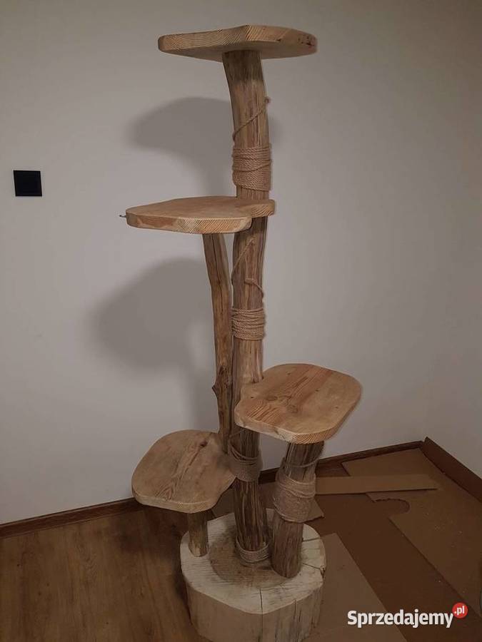 Drapak dla kotów - solidny - drewniany