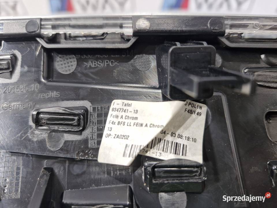 9347741 BMW X1 F48 LISTWA DEKOR DESKI KONSOLI sprzedam