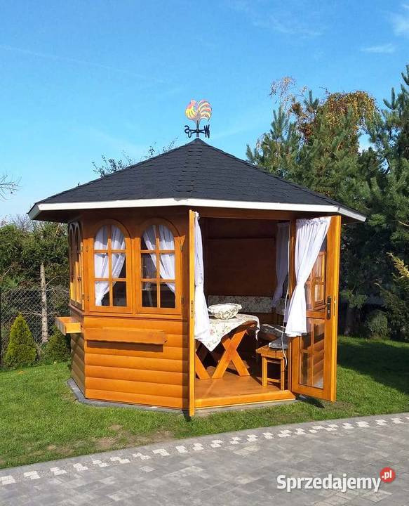 PIĘKNA altana z oknami łukowymi BOGATE Skoczów