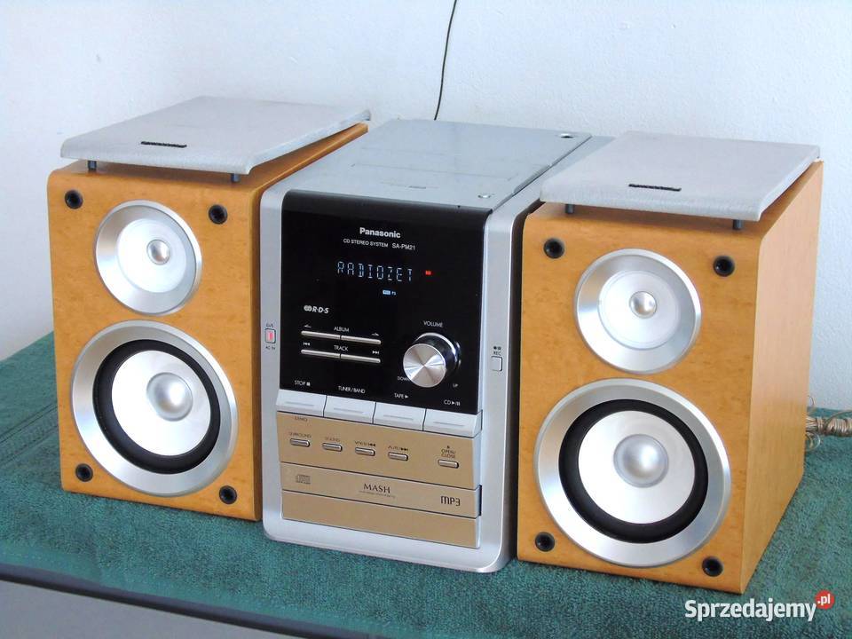 Wieża Panasonic SAPM21 kolumny CD radio RDS podkarpackie Jasło