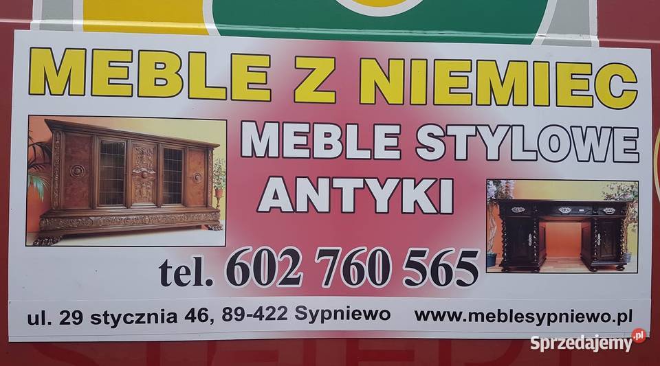 ładna meblościanka stylowa orzechowa segment z 56cm Sypniewo