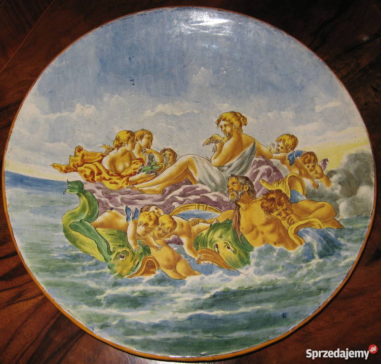 Talerz Malolika XIX wiek Antyk Poznań