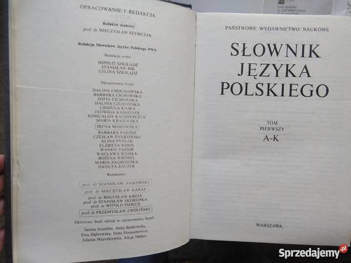 SLOWNIK JEZYKA POLSKIEGO wydPWN 3 tomy 30 zl Rok wydania 1978 mazowieckie Warszawa sprzedam