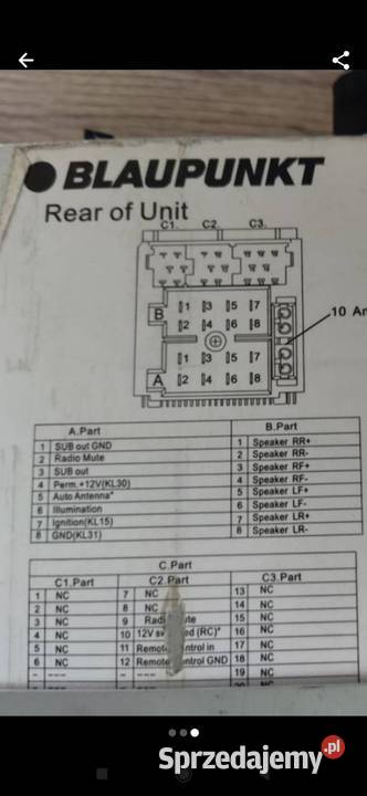 Radio samochodowe BLAUPUNKT CDR CDRW USB SDHCSD Łask sprzedam