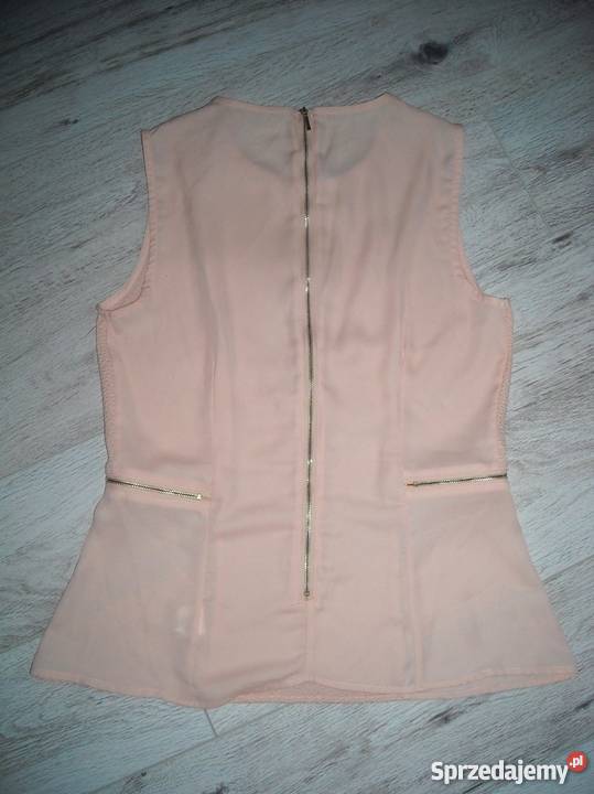łososiowa bluzka zip s m Bluzki i koszule Lubartów