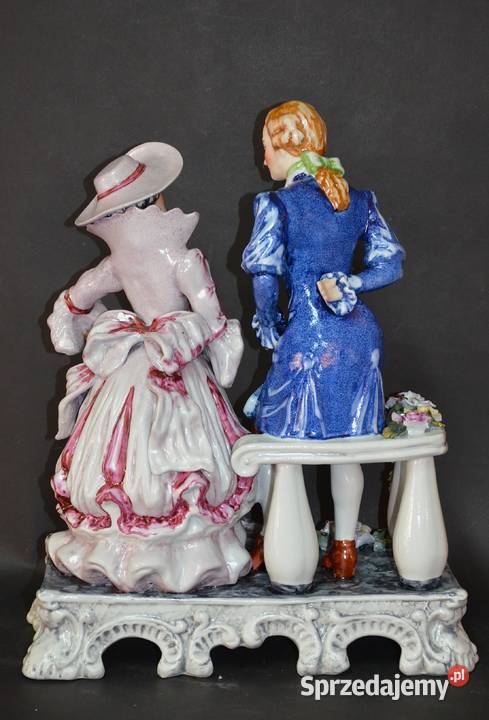 Rocerm porcelana grupa figuralna Idylla kolor i Środa Wielkopolska