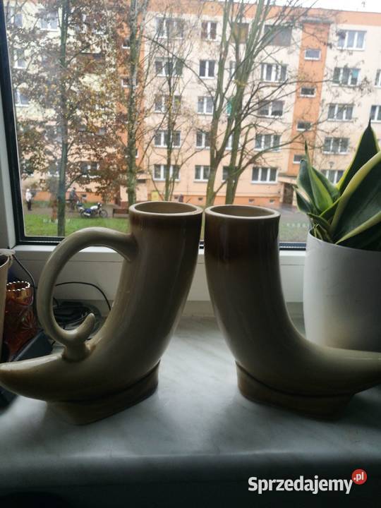 Wazon róg ceramika Pruszków Mirostowice Choszczno
