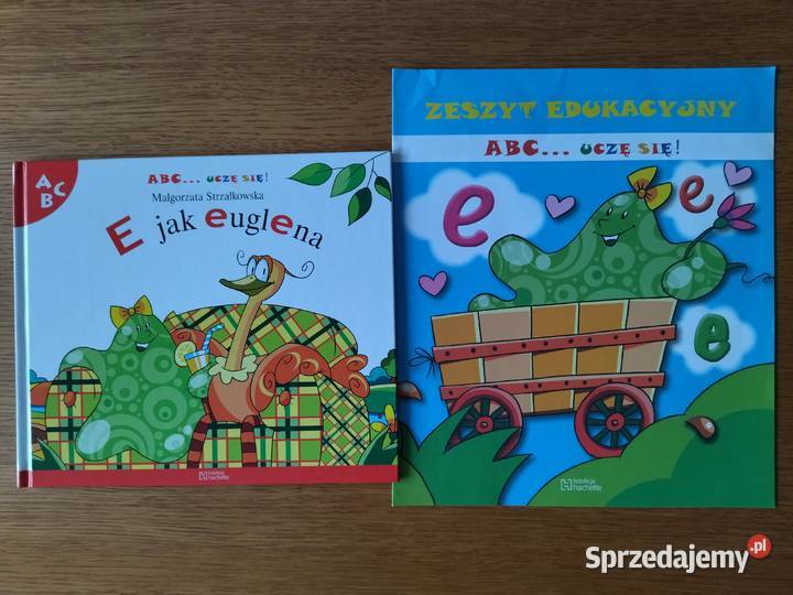 Książeczki edukacyjne ABC uczę się D dinozaur E