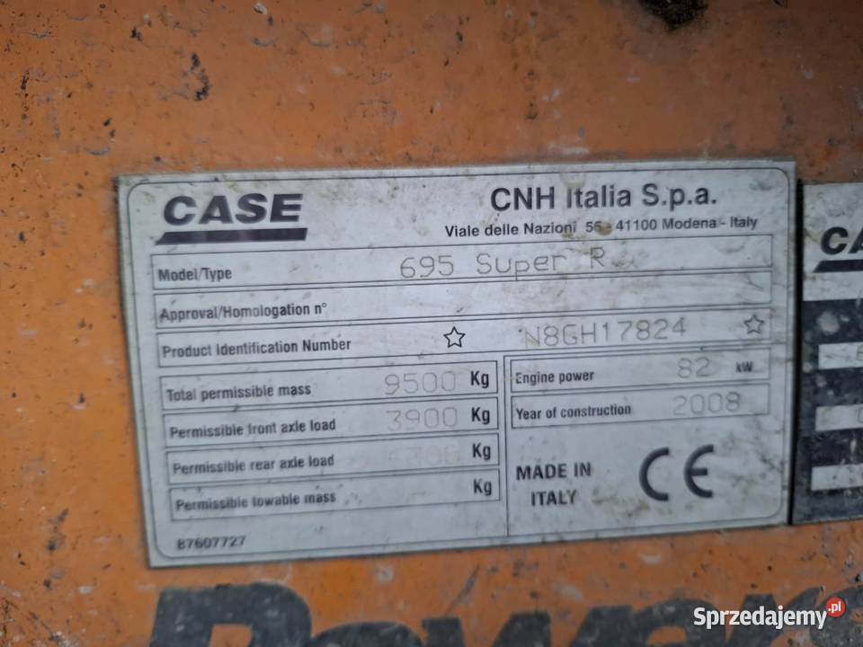 Koparkoładowarka CASE 695 Super R II 2008 Skarżysko-Kamienna