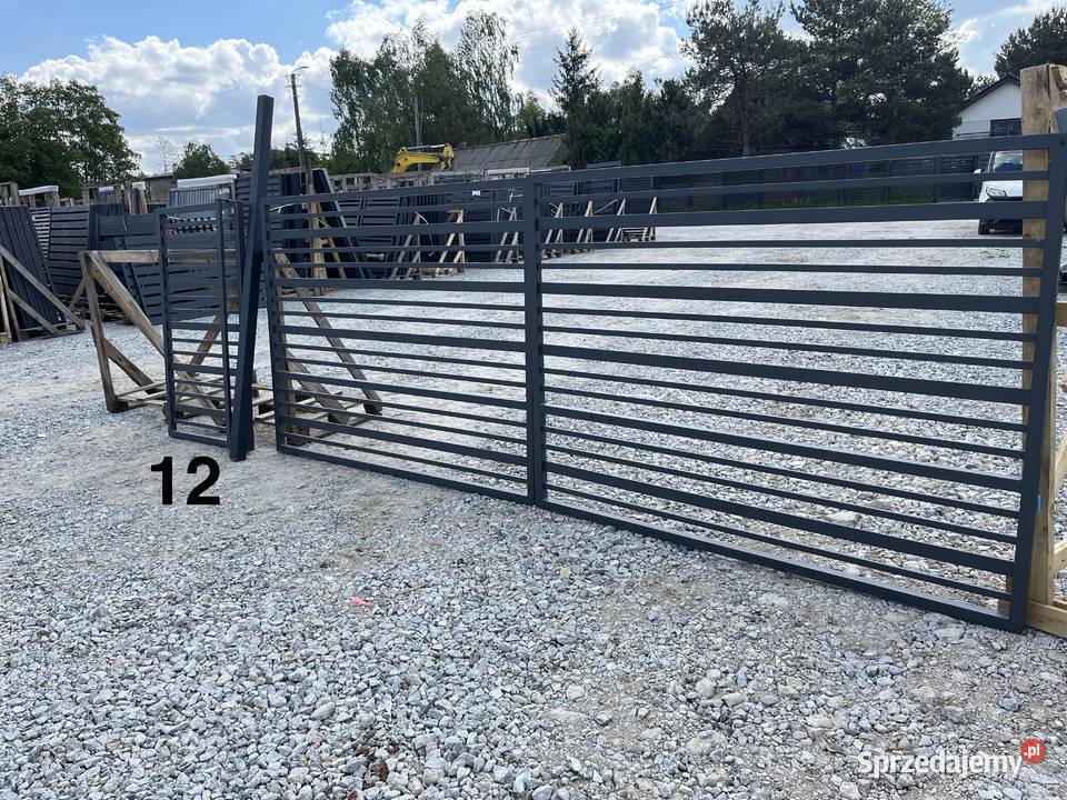 Brama dwuskrzydłowa 40x15 furtkasłupki 7x7 Władysławów