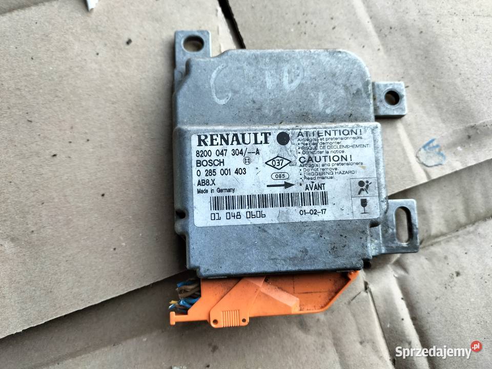 RENAULT CLIO 2 0285001403 SENSOR MODUŁ KOMPUTER Kamień-Kolonia sprzedam