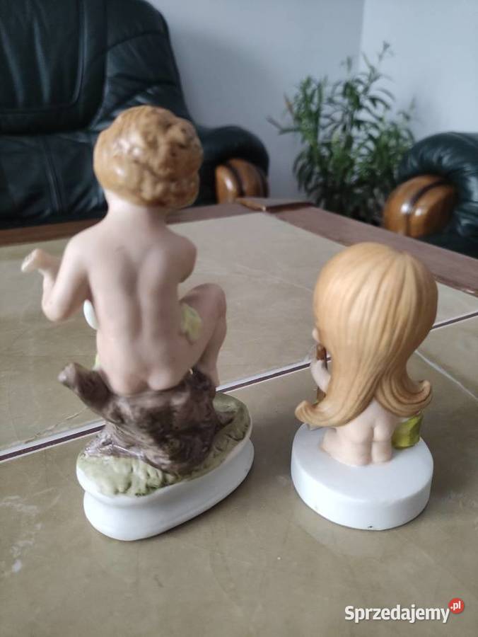 Figurki porcelanowe komplet 2 Figurki i rzeźby Janów Lubelski