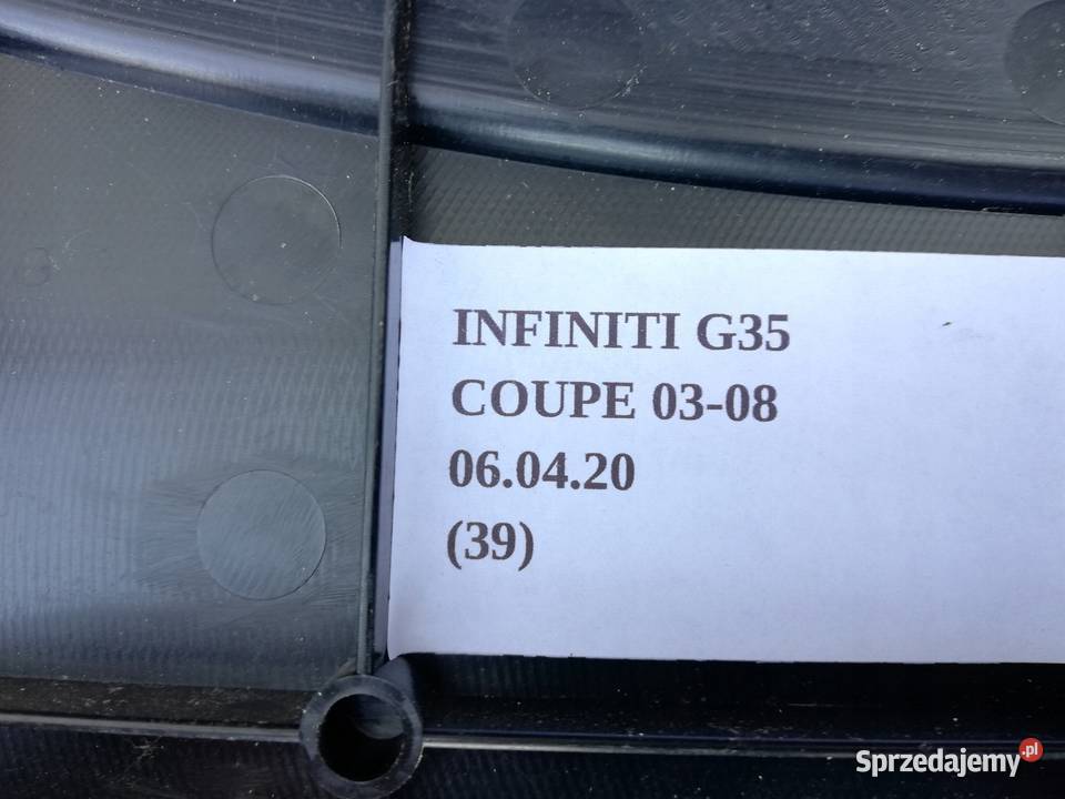 WYPEŁNIENIE BAGAŻNIKA WKŁAD INFINITI G35 COUPE wielkopolskie Nowy Tomyśl