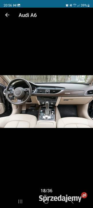 AUDI A6 C7 20 BEZNYZNA 252 113 PRZEBIEGU 2015 Jastrzębie-Zdrój