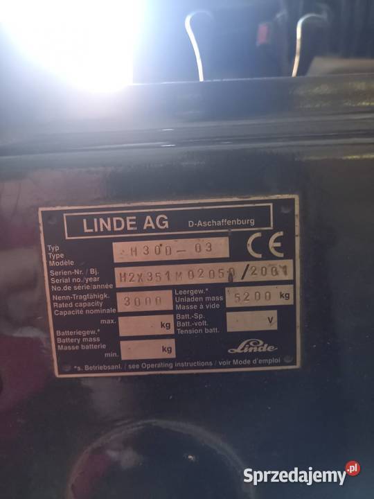 wózek widłowy linde h30 Linde Międzychód sprzedam