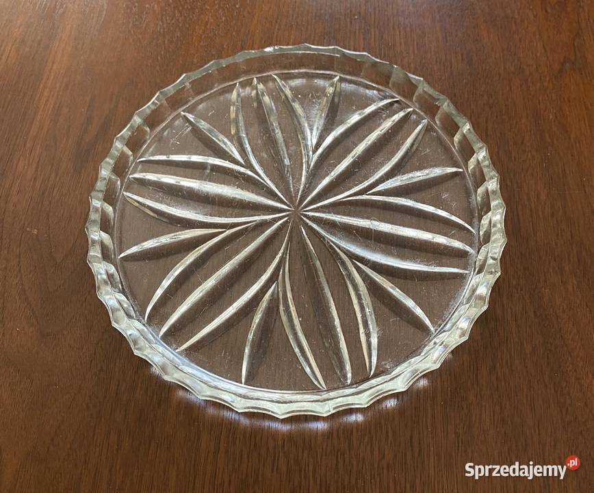Szklana taca Ząbkowice z okresu PRLu mazowieckie Warszawa sprzedam
