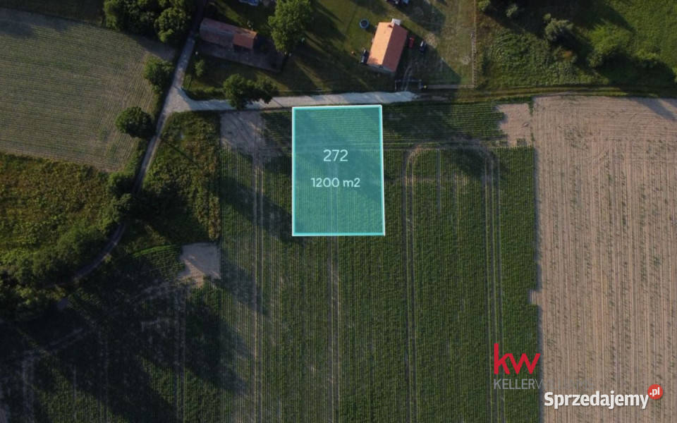 Grunt 1200m2 Sątok utwardzona